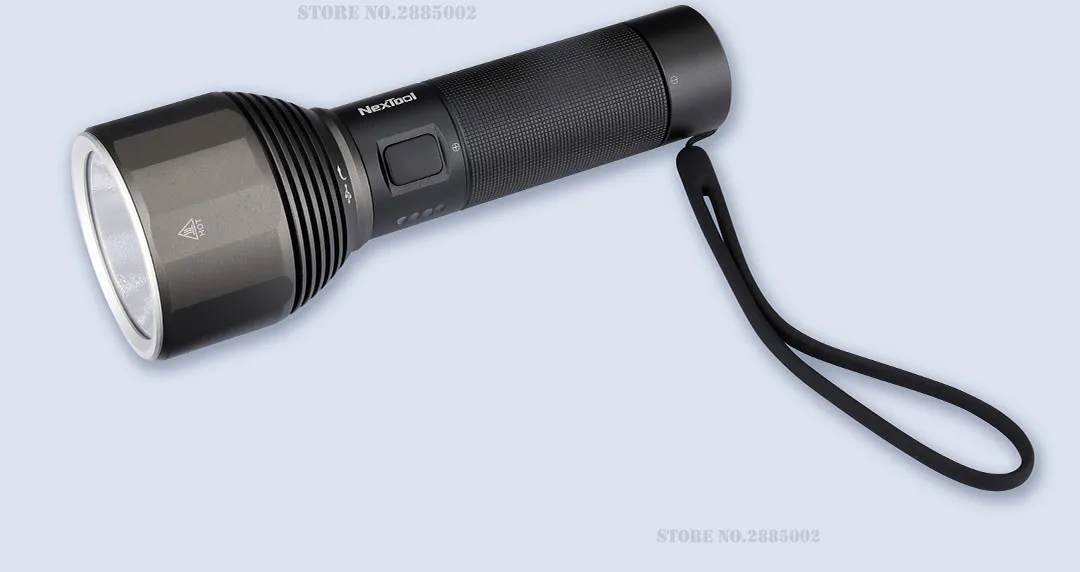 Xiaomi NexTool 2000 лм 380 м наружный светильник-вспышка 5 режимов USB Перезаряжаемый IPX7 водонепроницаемый портативный светильник-вспышка для путешествий и кемпинга