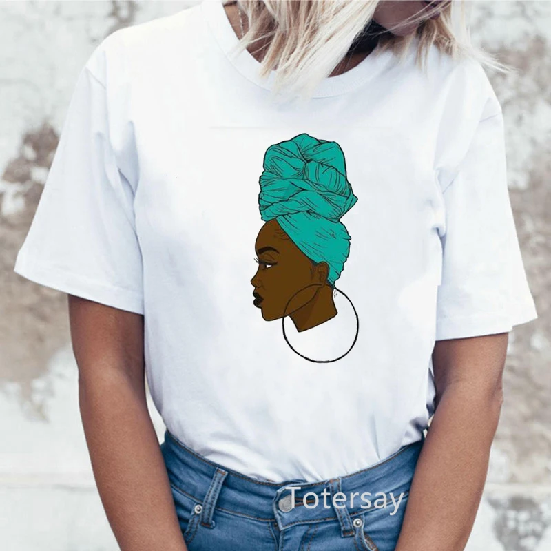 

Melanin Poppin shirt African black girl printed t-shirt vogue t shirt women summer top female tumblr clothes feminist tshirt