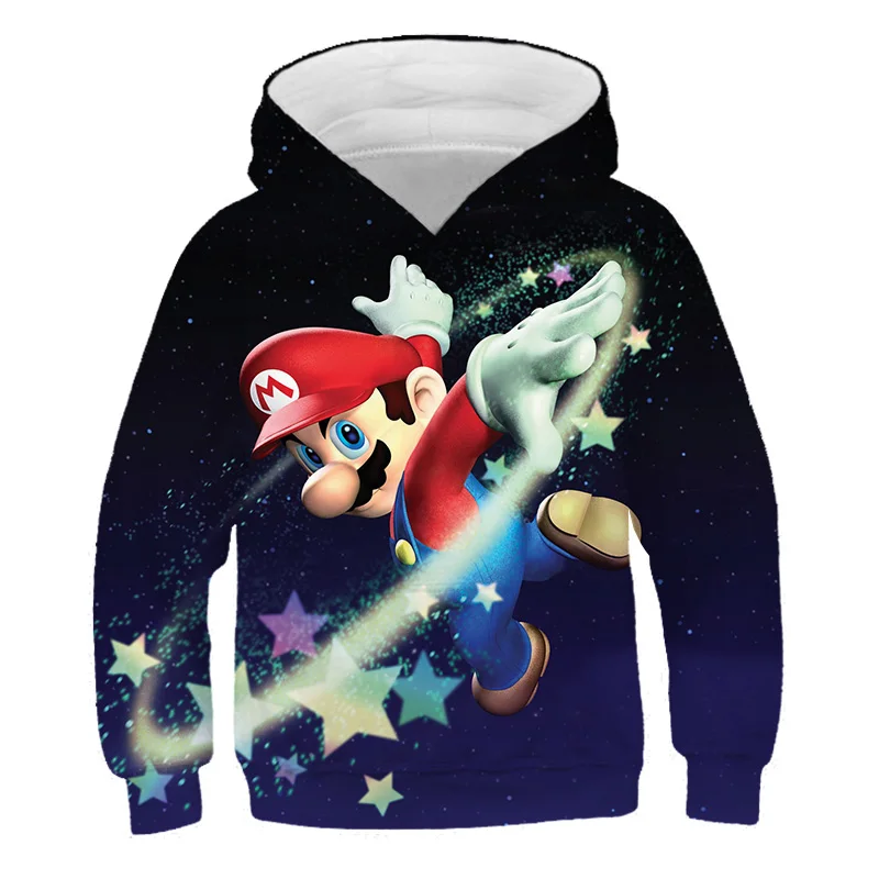 

Kids Mario Bros Hoodie Fashion Casual Super 3D Boys Girls Cartoons Sweatshirts Tops Child Pullover Sportswear Gift for Children