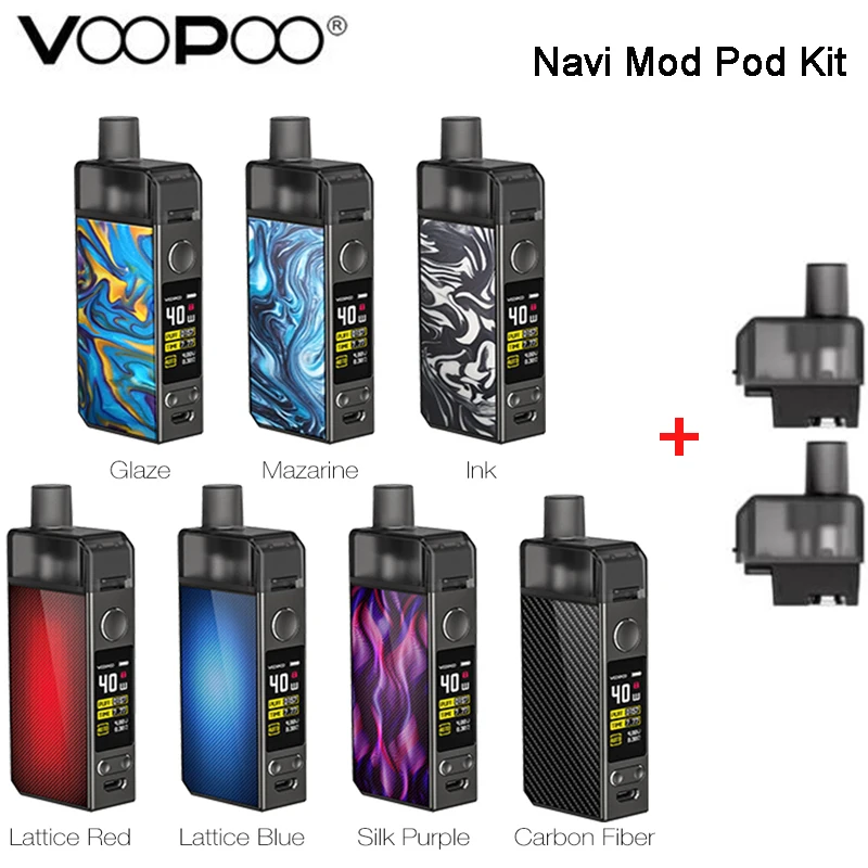 Новинка оригинальный VOOPOO Navi Pod Kit 40 Вт мод и 3 8 мл картридж для вейпа подходит
