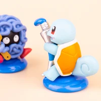 pokemon palette blue series capsule toys squirtle riolu piplup poliwhirl q version action figure model ornament toys