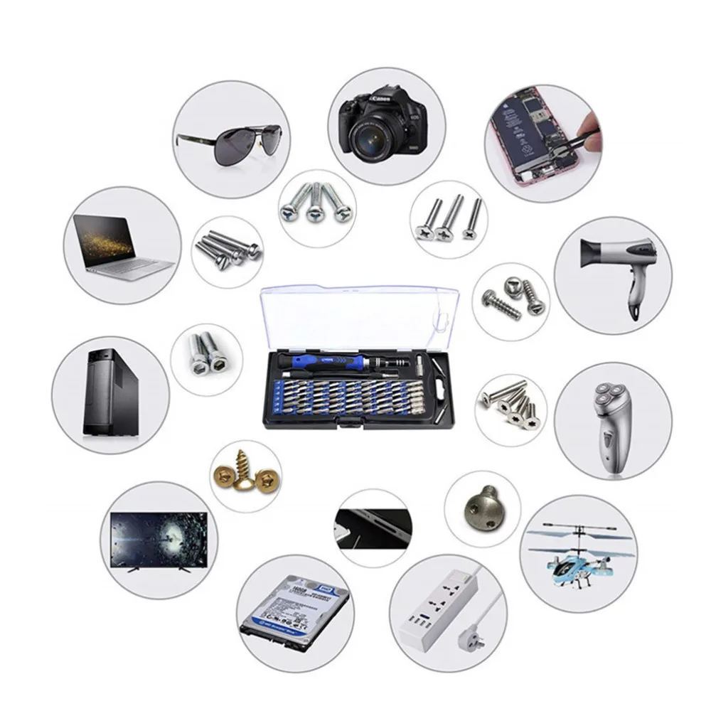 

60 in 1 Phone Screwdriver Practical Computer Repairing Tool Tablet Maintenance Tool