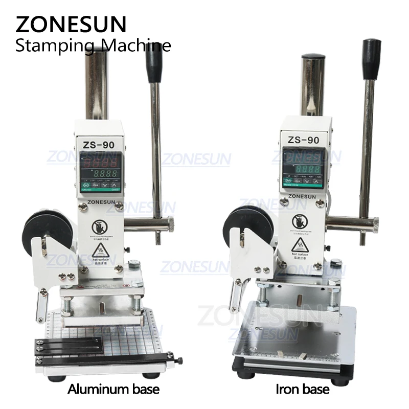 ZONESUN 10x13 с держателем ZS90 ручная машина для тиснения горячего фольгой и ПВХ картой