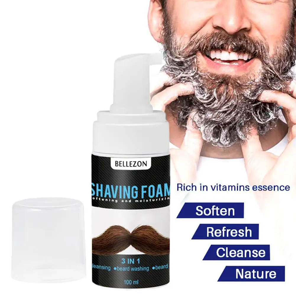 Мужская пена для бритья лица ручная бритва крем удалитель бороды личной