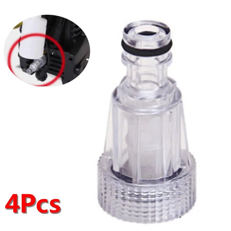 

4Pcs Plastic Machine Water Filter High-pressure Connection Fit For Karcher K2 K3 K4 K5 K6 K7 Series Pressure Washers Car Washing