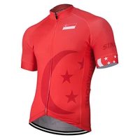 mens global factory retro classic race sports cycling jersey singapore polyester breathable customizable red