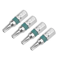uxcell 4pcs 25mm long 14 hex shank ts20 security star high quantity screwdriver bits s2 high alloy steel