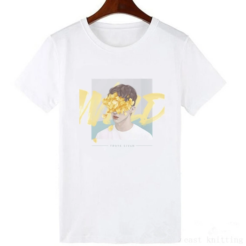 Женская футболка с мультяшным принтом Troye Sivan повседневная одежда в стиле