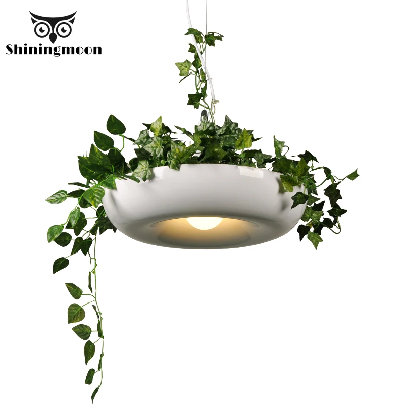 Potted Plant Garden Led Pendant Lights Nordic Home Decor Flower Lamp Dining Room Restaurant Hanglamp Lighting Fixtures | Лампы и