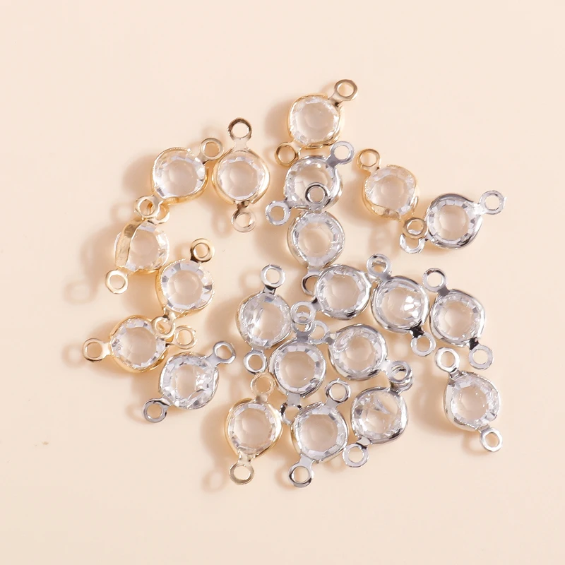 60 шт. 7*13 мм сплав Круглый Разъем Подвески для изготовления браслета Ассорти
