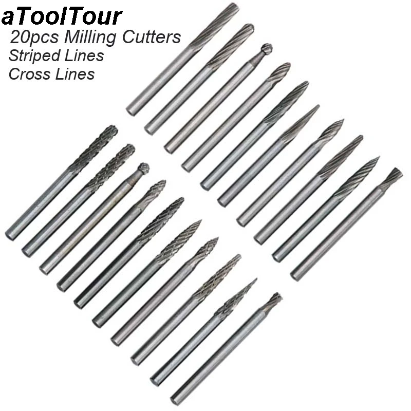 Резак по металлу Вольфрам карбида фрезерный станок вращающийся инструмент Burr