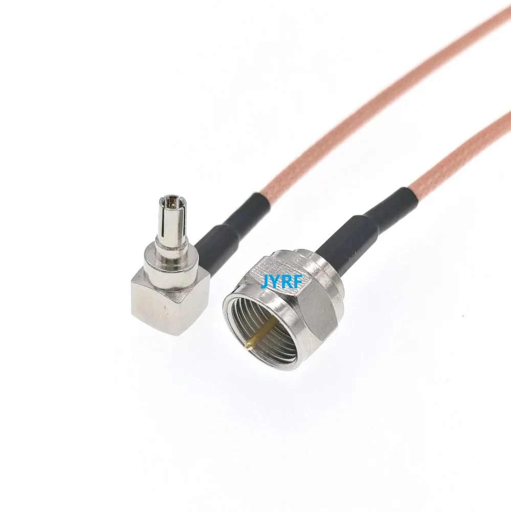 

100 шт. CRC9 мужской угол к мужскому F RF RG316 кабель 15 см
