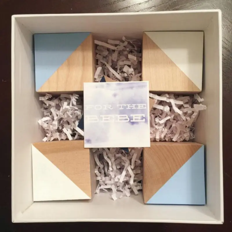 Деревянные квадратные блоки в скандинавском стиле декоративные украшения