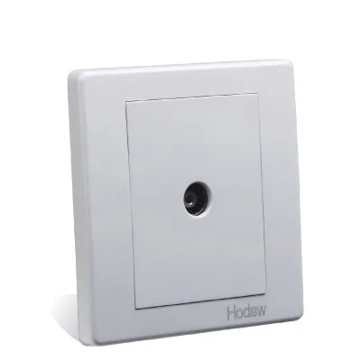 TV Socket 86 Тип черный окрашенный твердый медный рычаг 1-4 банда тумблер одиночный двойной контрольный светильник настенный выключатель питания розетка панель комплект - Цвет: TV Socket