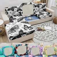 elastic sofa seat cover stretch seat cushion cover couch slipcover 3d butterfly print slipcover for living room decoration
