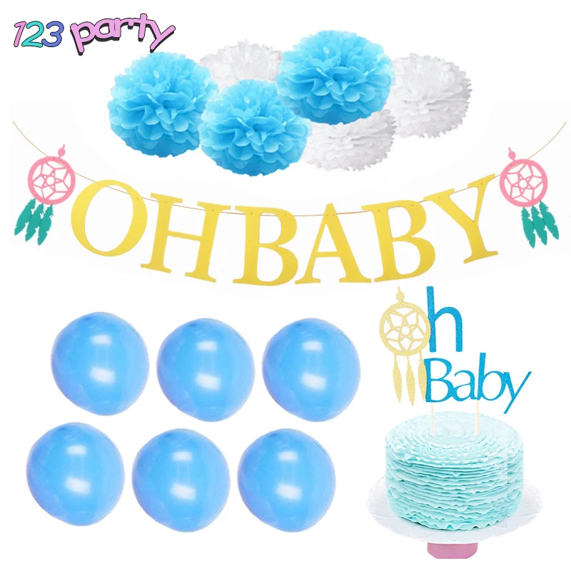 Надпись &quotдетский день рождения&quot Статуэтка &quot баннер для торта Топпер