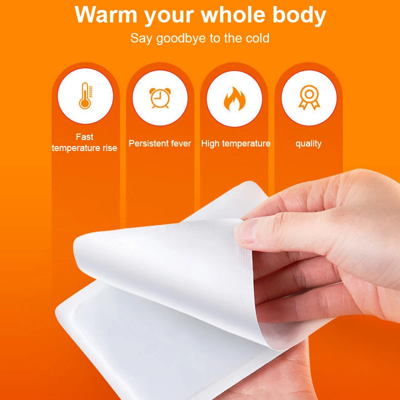2pc Body Warmer Stick Lasting Heat Patch Keep Hand Leg Foot Warm Paste Pads Warmers Stickers Heated Pad Household Merchandises |