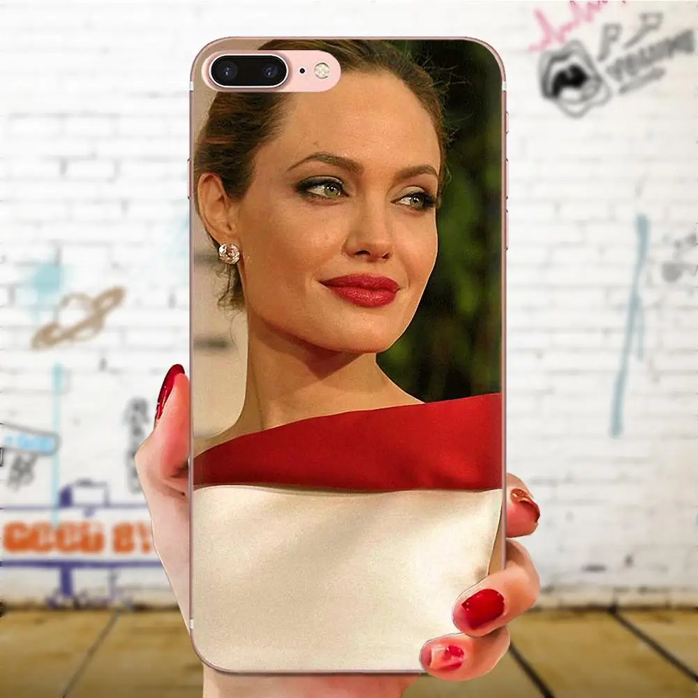 Angelina Jolie для Xiao mi 3 4 4C 4i 5 5s 5X6 6X8 SE Pro Lite A1 Max x 2 Note мягкие прозрачные чехлы | Мобильные