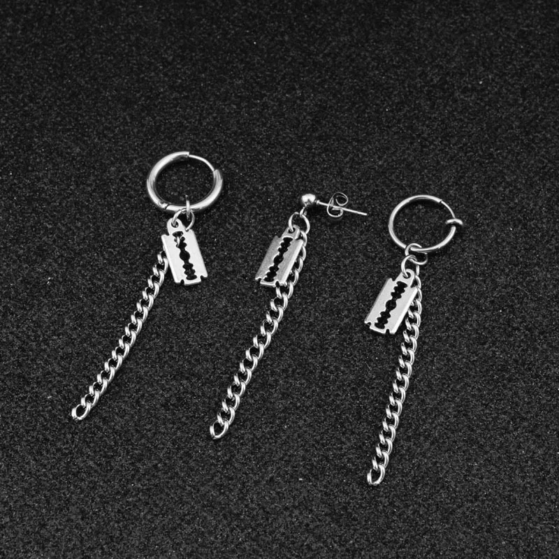 Корейские популярные ювелирные изделия для мальчиков бритвенные лезвия из