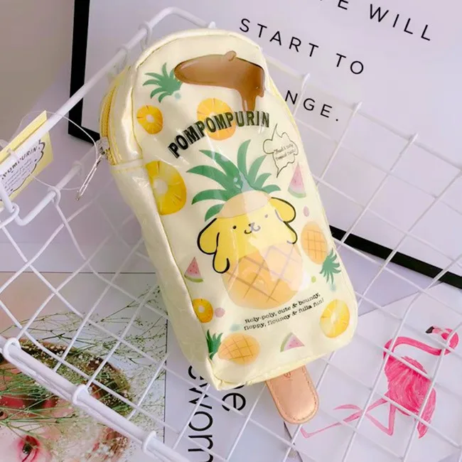 Новая мода мороженое моя мелодия маленькая Две звезды Cinnamoroll помпон пурин девушки из ПВХ для детей косметички для детей Подарки