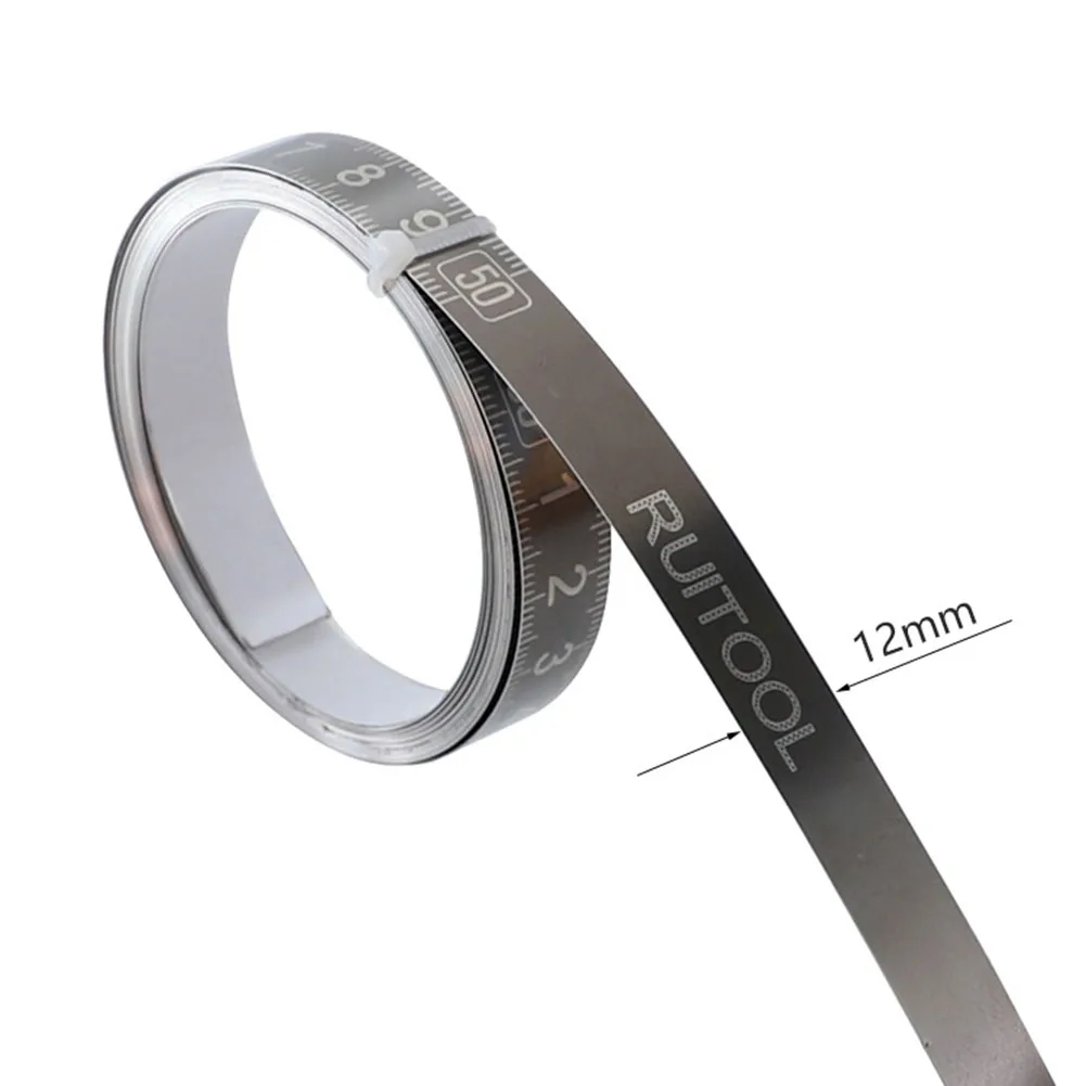 

Metric Stainless Steel Scale Ruler Compact and Portable Carry Convenient Miter Track Tape Measure Woodworking Ruler