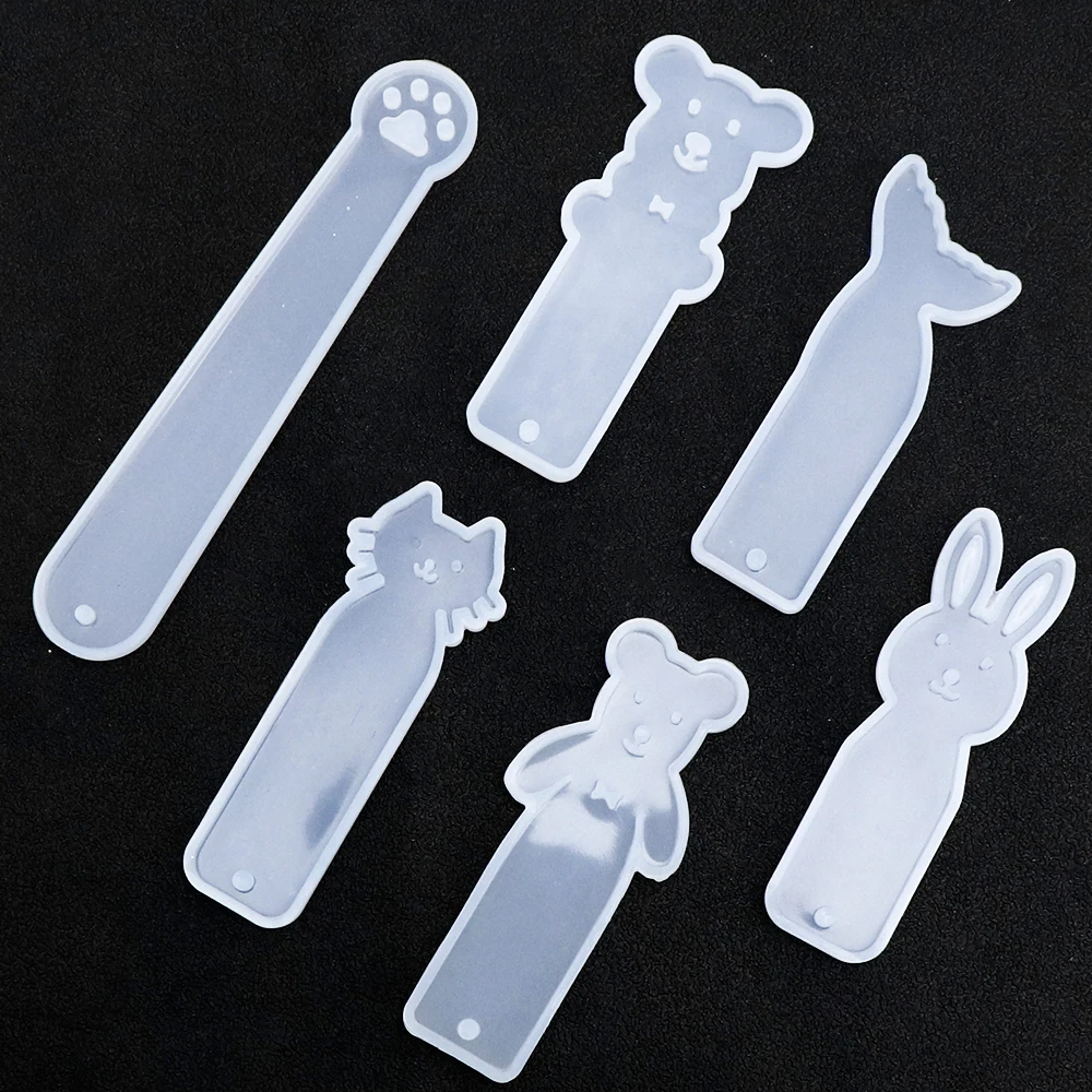 Силиконовая форма для закладок в виде милого кота и медведя сделай сам пресс
