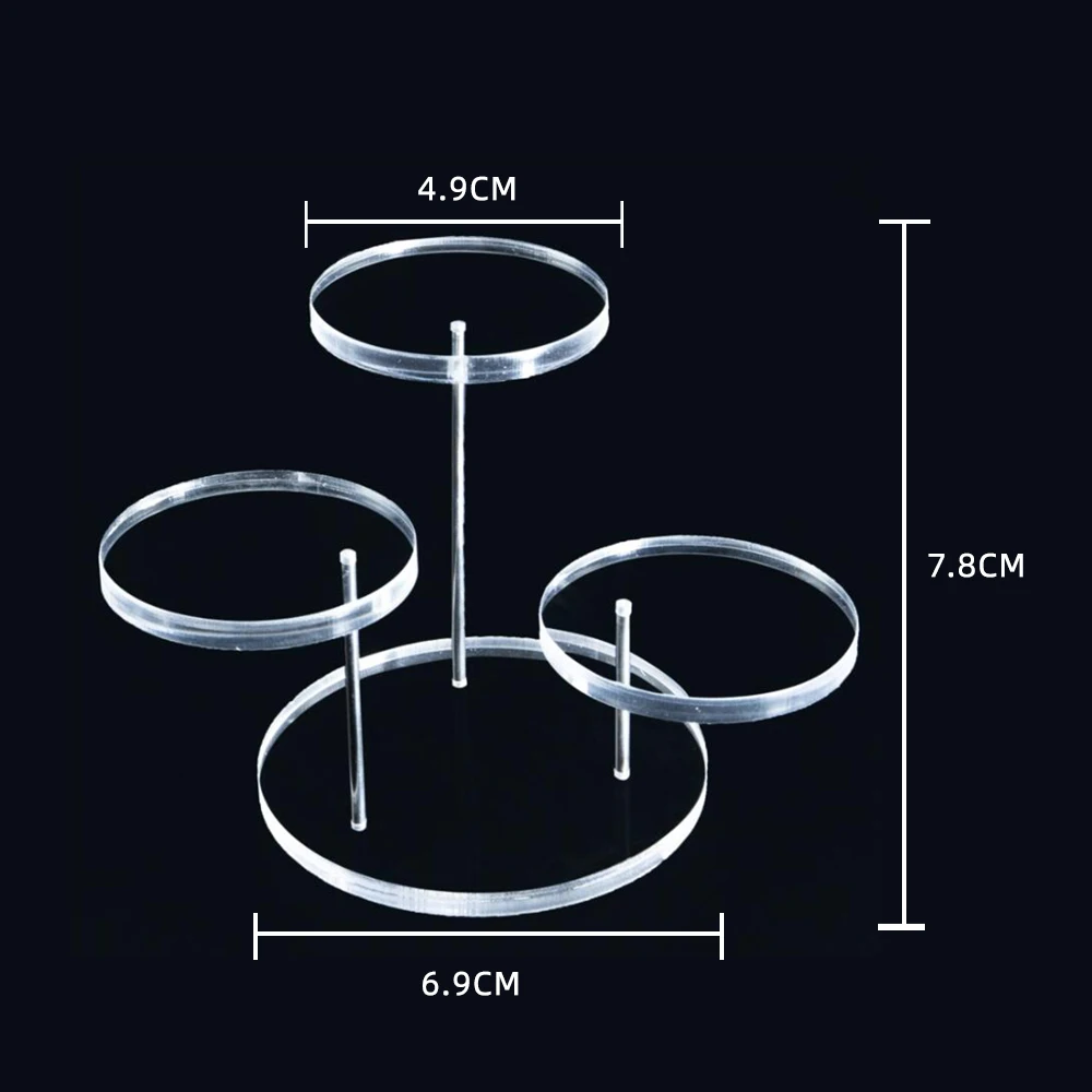 Акриловая круглая подставка для кексов демонстрационная Подставка ювелирных