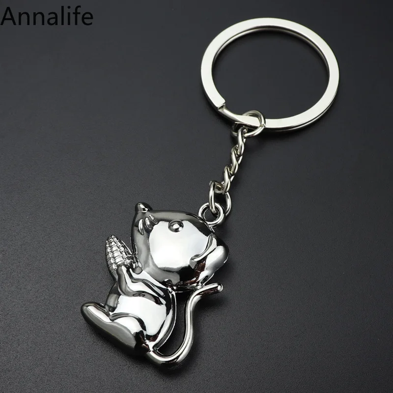 2019 брелок в форме мыши античная бронза новинка модный металлический ручной