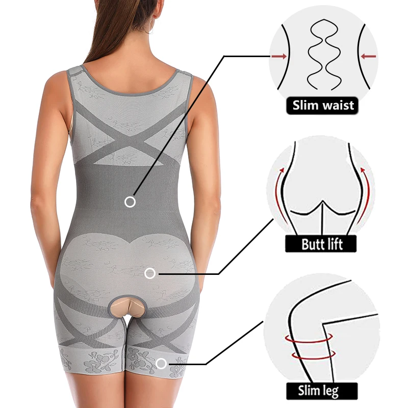 Full Magic Body Shaper Waist Trainer Tummy Control Thigh Slimmer Women Shapewear Reduce Fajas Corset Slimming Underwear Bodysuit