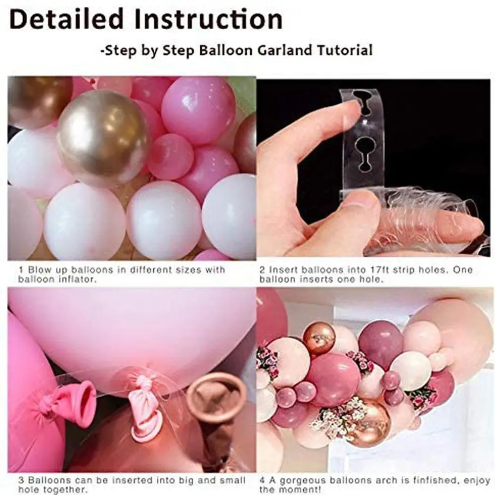 

1Pcs Pink Rose Gold Macaron Birthday Balloon Garland Weding Baby Arch Party Hot Shower Decor Kids Foil Balons Metal Adults I8D5