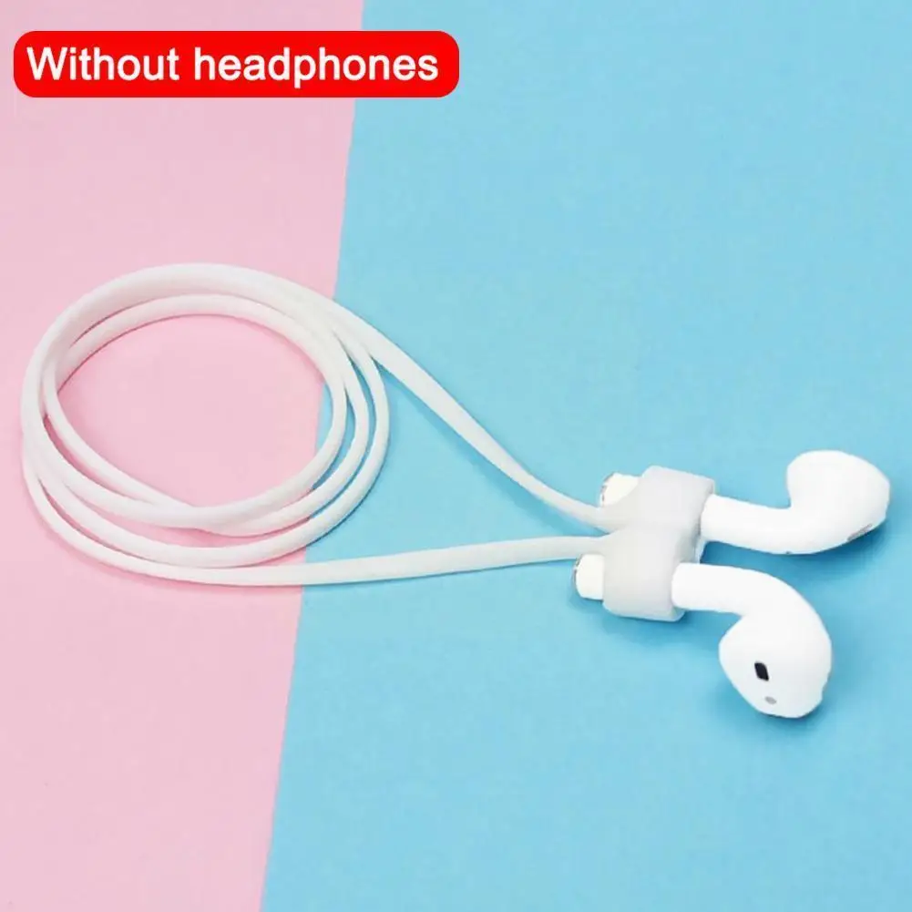 

1pc For Silicone Anti-lost Neck Strap Wireless Rope Earphone Cord Headphone String U7u5 Accessories Earphone X1g8