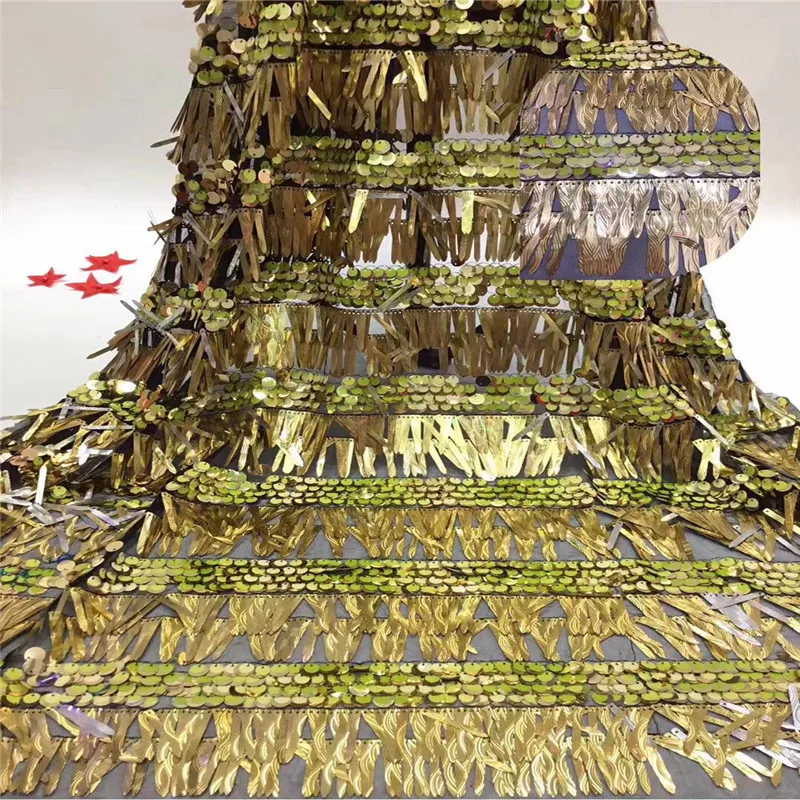 

Cassiel African Lace Fabric 2019 High Quality Lace Sequin Fabric Fashion Blue Tulle Lace Fabric For African Nigerian Party Dress