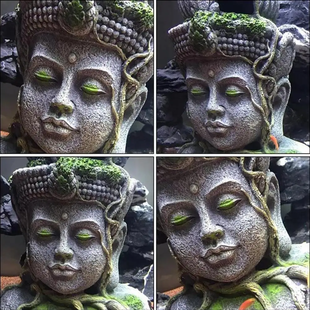 Статуя Будды из смолы фэн-шуй украшение для аквариума Ландшафтная аквариумная