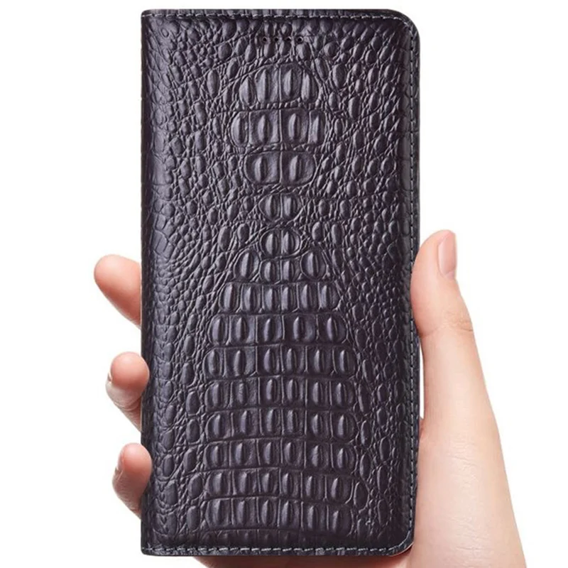 

360 Magnet Natural Genuine Leather Skin Flip Wallet Book Phone Case On For iphone 7 8 Plus 8Plus X XR XS 11 12 mini Pro MAX R S