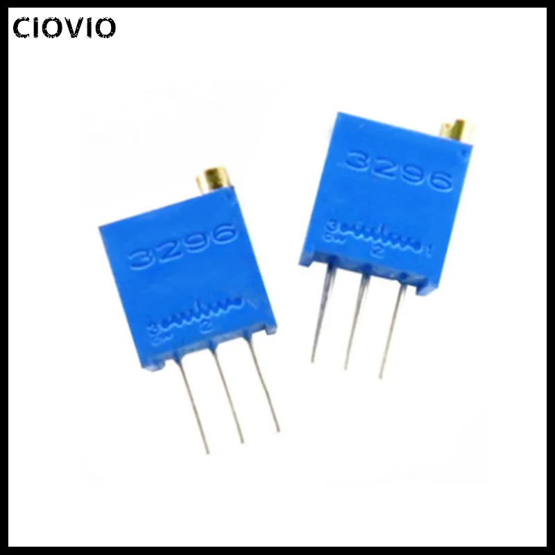 50pcs 3296W 3296 50 100 200 500 ohm 1K 2K 5K 10K 20K 50K 100K 200K 500K 1M 103 100R 200R 500R Trimpot Trimmer Potentiometer |