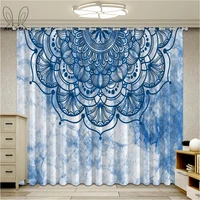 new curtains for windows drapes indian modern elegant noble printing shade curtain for living room bedroom