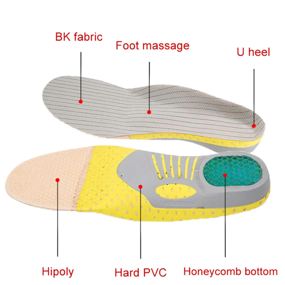 Orthotic Insole Arch Support PVC Flat Foot Health Shoe Sole Pad insoles for Shoes insert padded Orthopedic insoles for feet