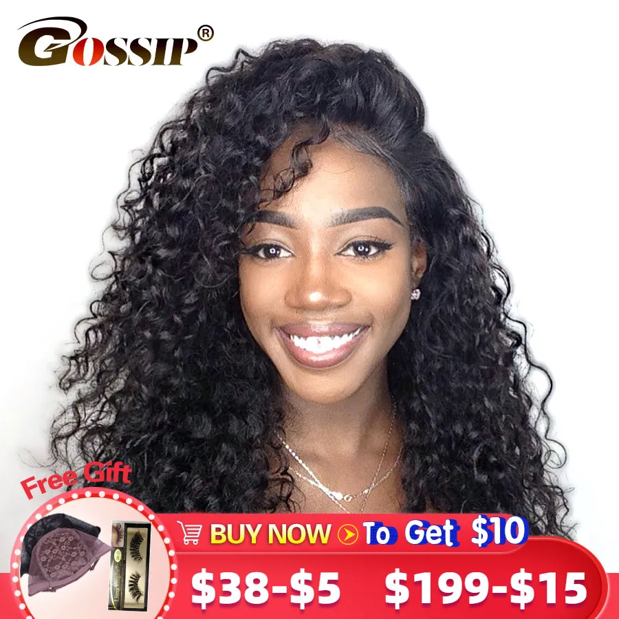 250 плотный парик на сетке с глубокой волной 13x4 спереди человеческие волосы не