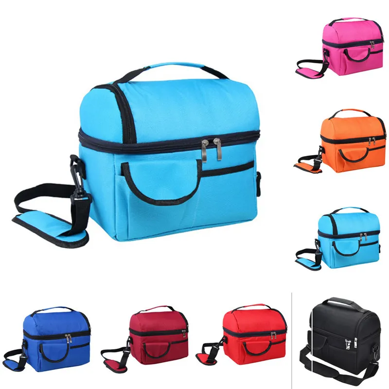 

Adult Kids Portable Insulated Lunch Bag Work Picnic Bag Food Storage Lunchbox 8L /BL15