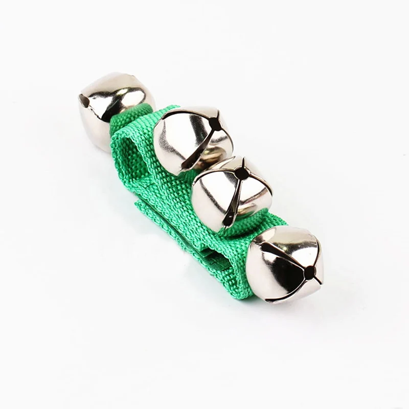 1pc Deep green 1 шт./пара, детская музыкальная игрушка, детский ручной Колокольчик на запястье, встряхиватель, музыкальный инструмент, Детские ударные ранние Образовательные Подарки - Цвет: 1pc Deep green