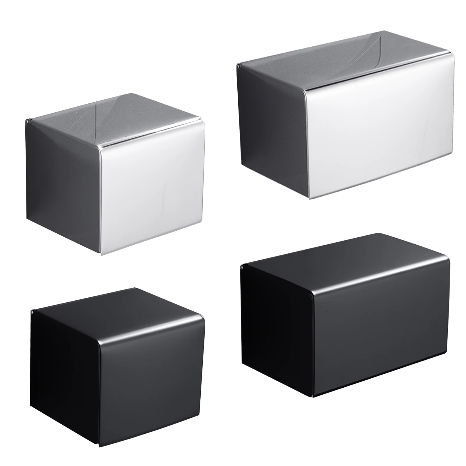 

Waterproof Stainless Steel Tissue Cube Sealed Box Paper Storage Box Household Dust-Proof With Lid Tissue Box Household Tool