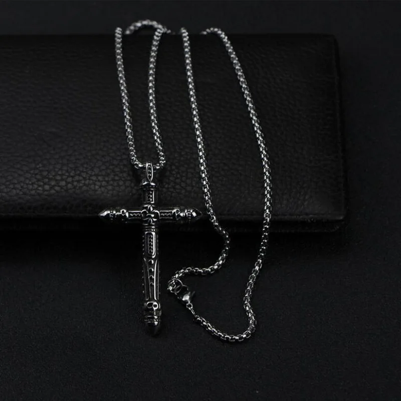 Ожерелье из титановой стали с крестом Портативные Инструменты для повседневного