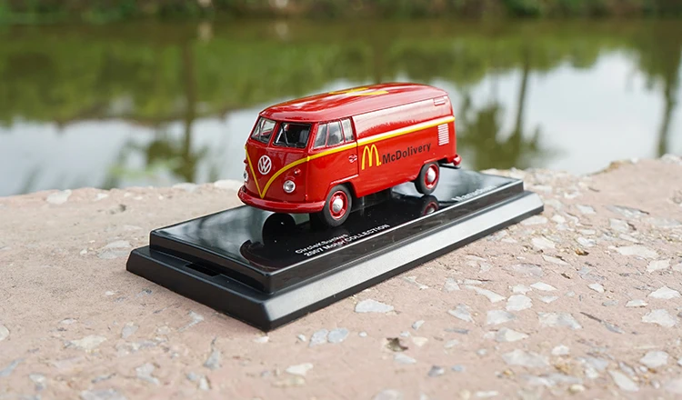 1: 64 VW фургон грузовой автобус T1 литая модель автомобиля игрушки Металлическая Модель автомобиля оригинальная коробка
