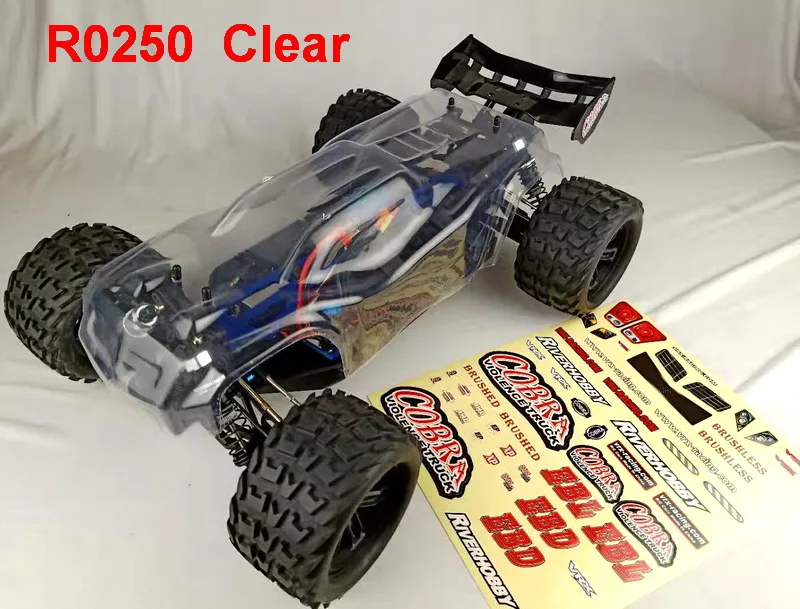 R0250 VRX Racing RH818 комплект Cobra 1/8 весы 4WD Электрический радиоуправляемый автомобиль, без электроники, в комплекте автомобильный корпус, пульт дистанционного управления автомобиля - Цвет: R0250