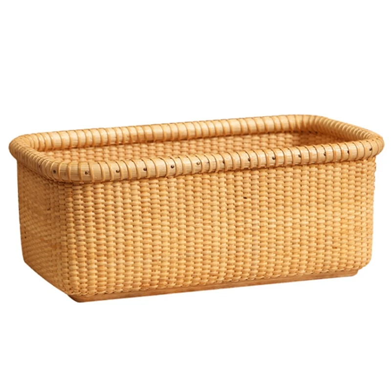 

Desktop Weaving Storage Basket Office Storage Basket Toilet Makeup Storage Basket European Style Storage Basket