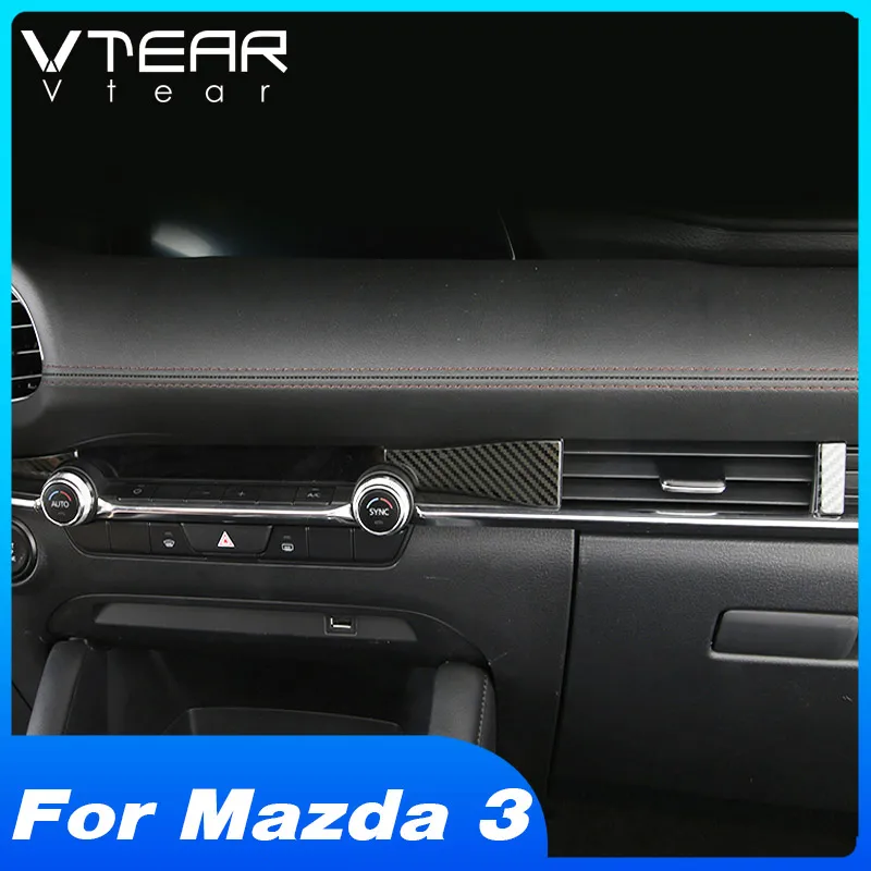 Vtear для мазда Mazda 3 Bp 2021 2020 2019 интерьерные молдинги из углеродного волокна