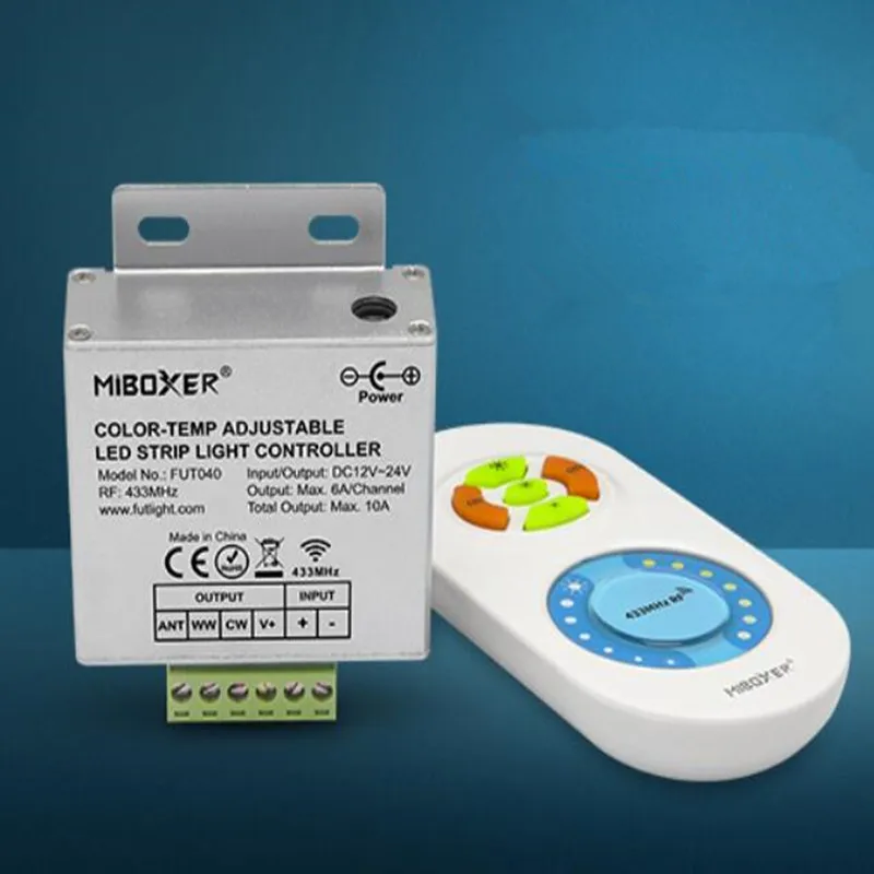 2 4G MiBoxer FUT040 FUT041 FUT042 DC12 24V 433 МГц CCT DIM RGB Светодиодная лента контроллер с RF пультом
