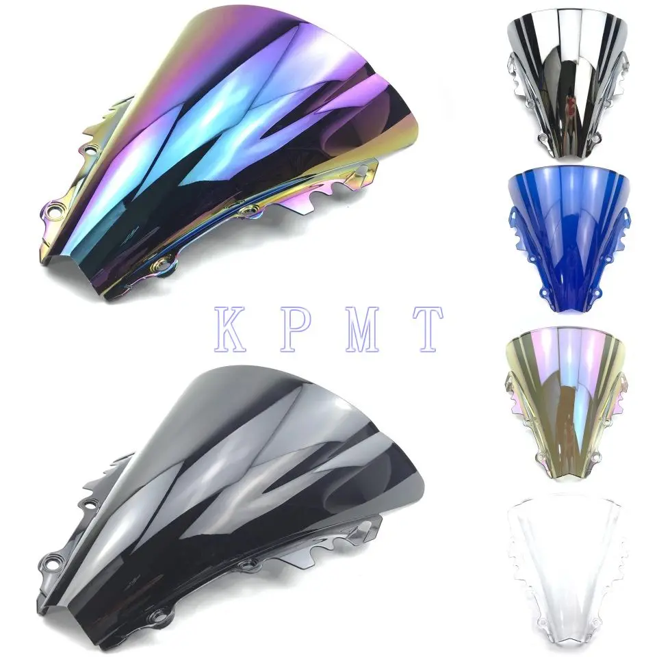 Лобовое стекло для Yamaha YZF600 R6 2006 2007 Черное с двойным пузырьком YZF 600 yzf r6 06 07 |