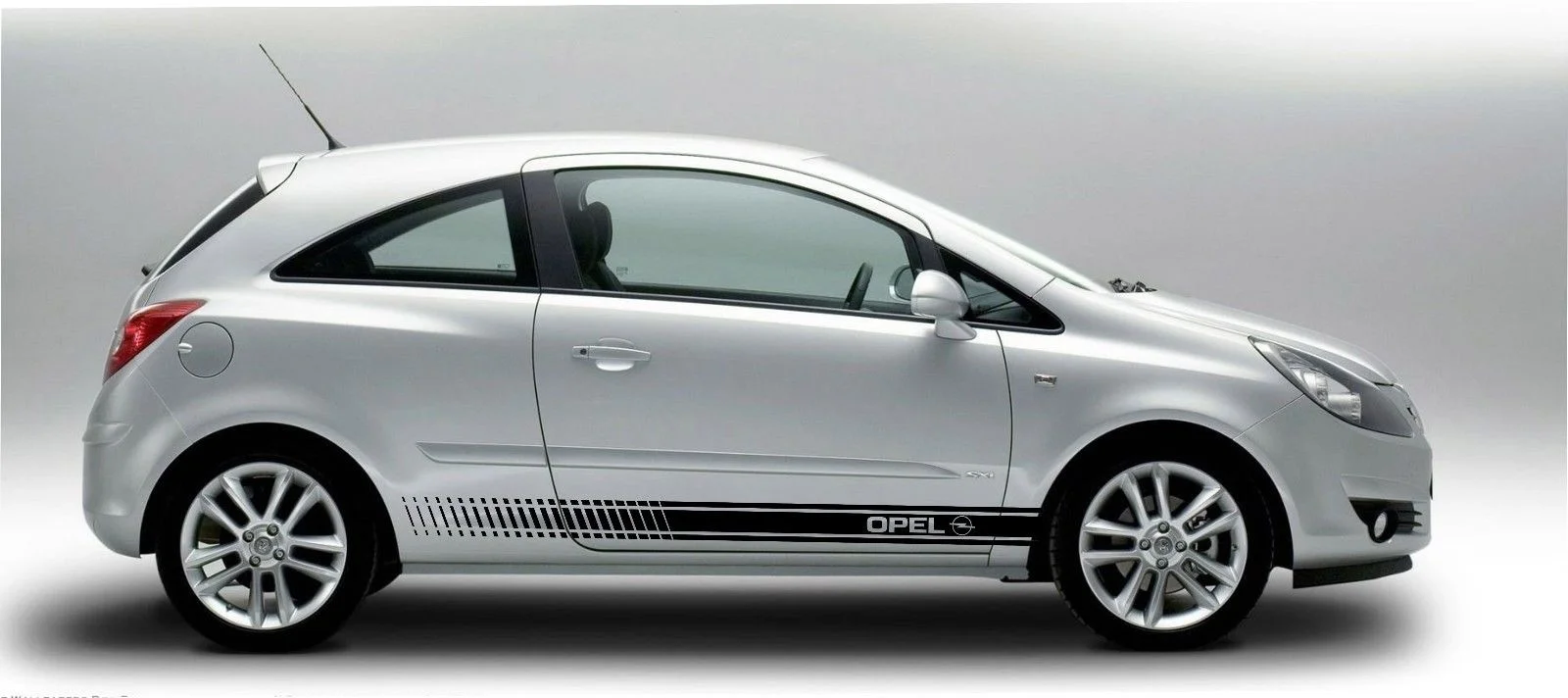 

Для 2 шт./пара OPEL 2x боковой полосы виниловая графика кузова наклейка гоночная наклейка с логотипом