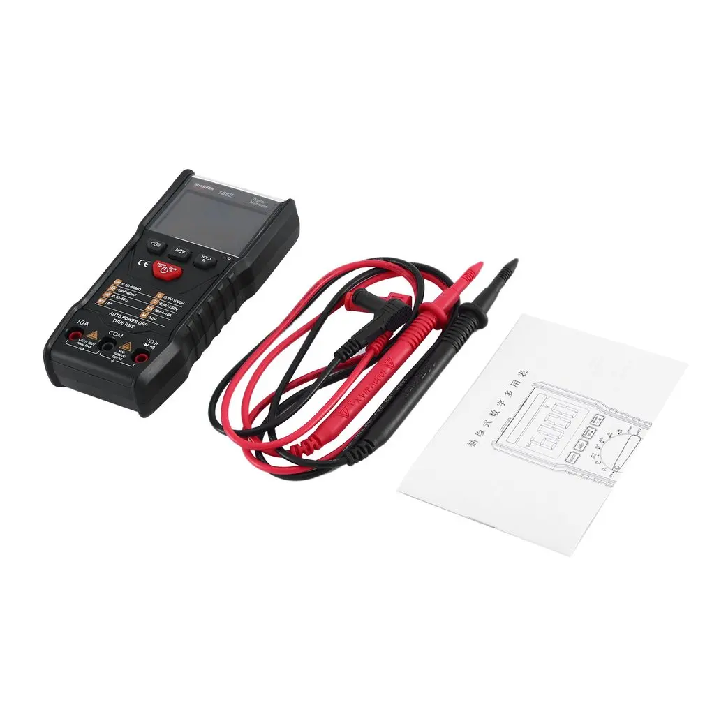 

Digital Multimeter 6000 Count Intelligent AC DC Voltage Current Measurement Capacitance Resistance Tester LCD Multimeter 108E